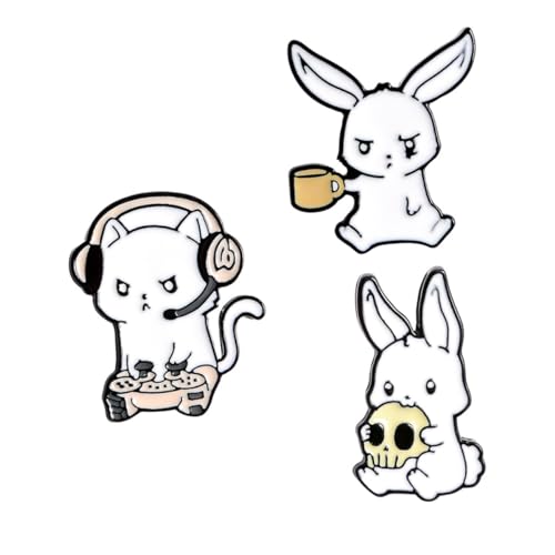 Ipetboom 3 Stück Teiliges Hasen Broschen Tier Anstecknadeln Legierung Dekorative Broschen für Damen Geeignet für Kleidung Taschen Hüte Vielseitiges Accessoire für Alltag und Festlichkeiten Ipetboom 3 Stück Teiliges Hasen Broschen Tier Anstecknadeln Legierung Dekorative Broschen für Damen Geeignet für Kleidung Taschen Hüte Vielseitiges Accessoire für Alltag und Festlichkeiten von Ipetboom