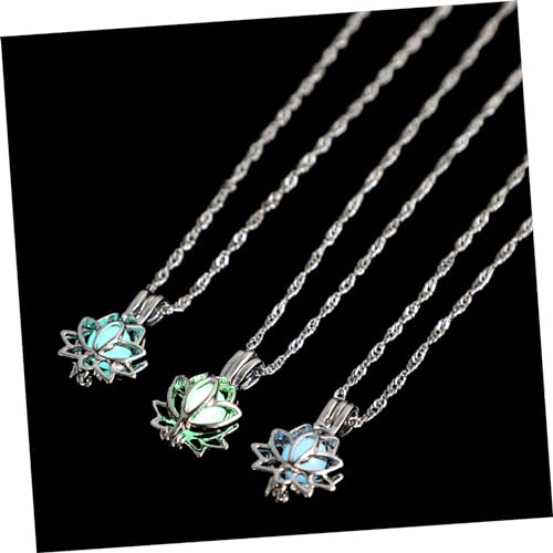 Ipetboom 3stücke Legierung Halskette Mit Leuchtendem Lotus-anhänger Schickes Damen Leicht Und Angenehm Zu Tragen Für Verschiedene Anlässe Ipetboom 3stücke Legierung Halskette Mit Leuchtendem Lotus-anhänger Schickes Damen Leicht Und Angenehm Zu Tragen Für Verschiedene Anlässe von Ipetboom