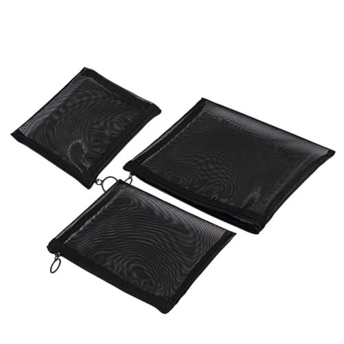 Ipetboom 3 Stück Teiliges Mesh Kosmetiktaschen Leichte Schminktaschen mit Großem Fassungsvermögen Vielseitig Einsetzbar für Reisen Alltag und Outdoor Kompakt und Robust für Damen und von Ipetboom