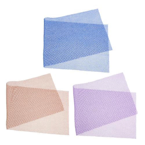 Ipetboom 3 Stück Teiliges Peeling Badetuch aus Leichtem Chinlon Extra für Gründliche Körperreinigung und Porentiefenpflege Atmungsaktiv Schnelltrocknend Maschinenwaschbar für Hautmassage von Ipetboom