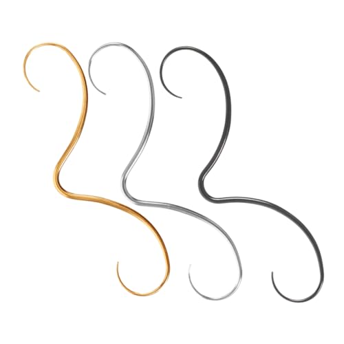 Ipetboom 3 Stück Teiliges Septum Piercing aus Edelstahl Bunte Fake Nasenringe Silber Schwarz Gold Hautfreundlicher Nasenring Schmuck für Damen Herren Komfortabel und Sicher zu Tragen von Ipetboom