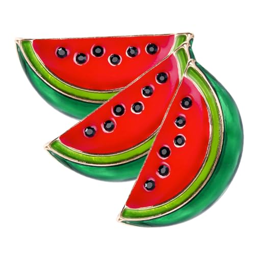 Ipetboom 3 Stück Teiliges Wassermelonen Brosche für Damen Cartoon Anstecknadeln für Kleidung Pullover und Schals als für Freunde und Familie von Ipetboom