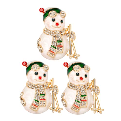 Ipetboom 3stücke Schneemann-brosche Weihnachtliche Brosche Aus Winter-anstecknadel Für Damen Süßer Cardigan-clip Feiertagsdeko Für Kleidung Ipetboom 3stücke Schneemann-brosche Weihnachtliche Brosche Aus Winter-anstecknadel Für Damen Süßer Cardigan-clip Feiertagsdeko Für Kleidung von Ipetboom