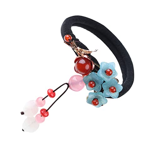 Ipetboom 3stücke Vintage Haarschmuck Für Damen Dekorative Haarringe Aus Jade Elastische Haargummis Für Pferdeschwanz Zopf Dutt Für Besondere Anlässe Und Tägliches Styling Eleganter von Ipetboom