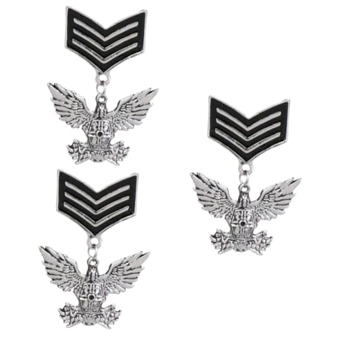 Ipetboom 3 Stück Vintage Herren Brosche mit Design Kreative Anstecknadel für Jacken Rucksäcke Elegantes Accessoire für Formelle Outfits Einzigartiger für Mode von Ipetboom