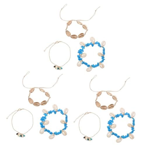 Ipetboom 3 Stücke Böhmische Fußkettchen Fußkettchen Fuß Hängen Zubehör Knöchel Kette Mode Fußkettchen Knöchel Schmuck Kreative Fußkettchen Fuß Anhänger Kette von Ipetboom