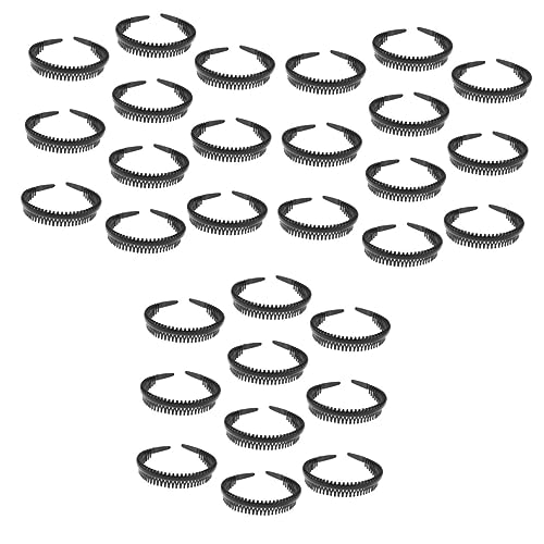 Ipetboom 30 Stk Kämme für Frauen Stirnbänder für Herren Unisex-Haarband Haargummis wellig Stirnbänder für Männer Tiara Haarpflegezubehör Kopfbedeckung einfach Kamm Metall Stirnband Mann von Ipetboom