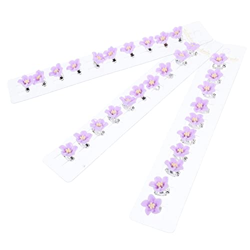 Ipetboom 30stücke Mini Blumen Haarklammern Für Dekorative Kleine Haarspangen Für Mädchen Und Junge Frauen Für Jeden Anlass Geeignet Bequem Und Rutschfest von Ipetboom