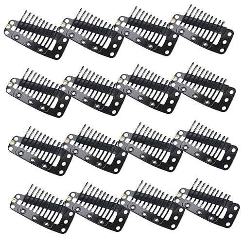 Ipetboom 30stücke Haarklammern Für Damen Winddichte Haarverlängerungsclips Für Perücken Für Bastelarbeiten Frisuren Und Hutfixierung Schwarz von Ipetboom