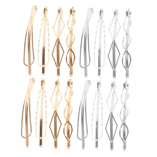 Ipetboom 32 Stk einfache Haarspange aus Metall hohle geometrische Verschlüsse frauen kopfschmuck Haarspangen Haarklammer Haarnadel Golddekor Haarklemme Haarschmuck für Mädchen Hochzeit von Ipetboom