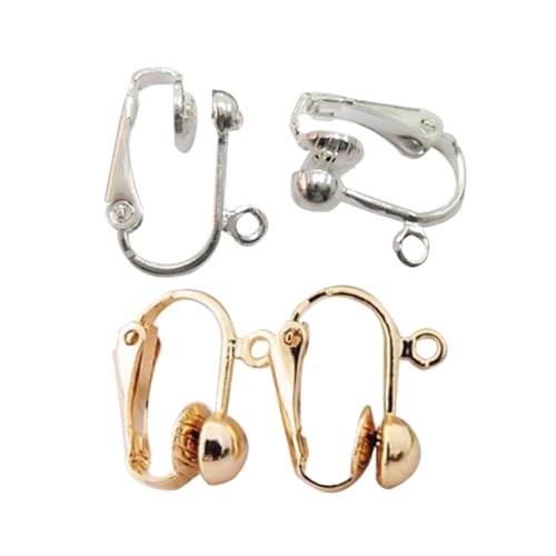 Ipetboom 36 Stück Teiliges Ohrclips für Frauen Ohrloch Kleine Runde Ohrhänger in Silber und Gold Allergikerfreundlich Rostfrei Ohrschmuck Accessoires für Alltag und Besondere Anlässe von Ipetboom