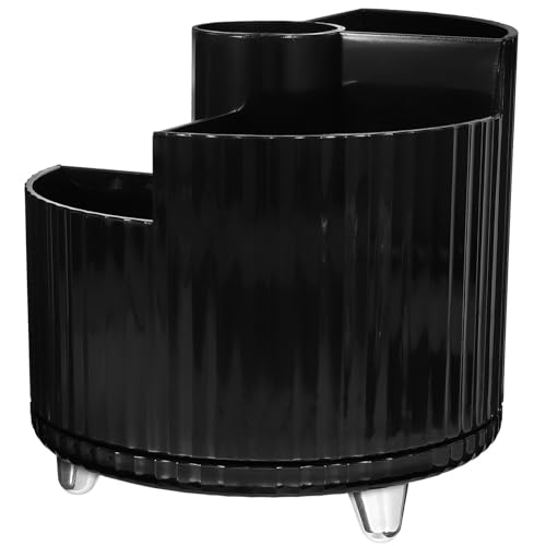 Ipetboom Drehbarer Make-up-pinselhalter Kosmetikpinsel-organizer Stifthalter Aufbewahrungsbehälter Für Schminktisch Schreibtisch Schlicht Und Stilvoll von Ipetboom