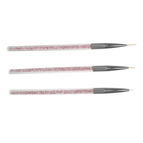 Ipetboom Eyeliner-Pinsel 3st Eyeliner-nagelpinsel Diamant-gel-nagellack Nagelstudio-bedarf Bohrstift Mit Nagelspitze Gel-eyeliner Violett Zeichne Eine Linie Nylonwolle Nagelzubehör von Ipetboom