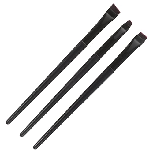 Ipetboom 3stücke Teiliges Flacher Eyeliner Augenbrauenpinsel Präzise Und Einfach Zu Handhaben Für Augen-make-up Und Professionelles Schminken von Ipetboom