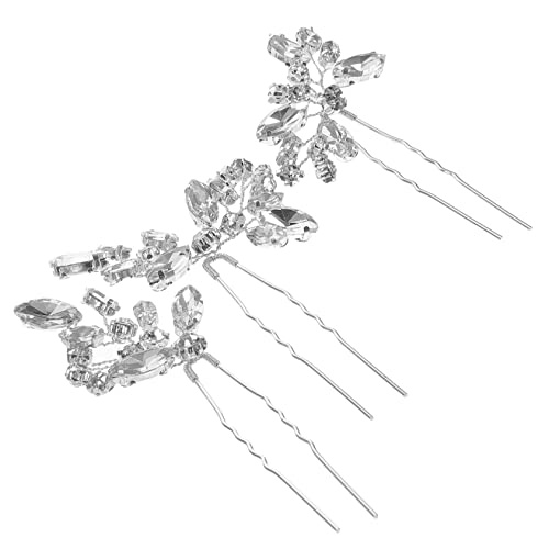 Ipetboom Braut Stirnband 3St Haarnadel aus Kristall Braut Haarspange Haarschmuck für Damen Tiara Haarnadeln aus Kristall für die Hochzeit Brautkopfschmuck für die Hochzeit irregulär Stift von Ipetboom