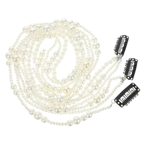 Ipetboom 3-teiliges Stirnband Für Frauen Haarschmuck Zum Flechten Haarschmuck Modische Zopf-clip-kette Für Mädchen von Ipetboom