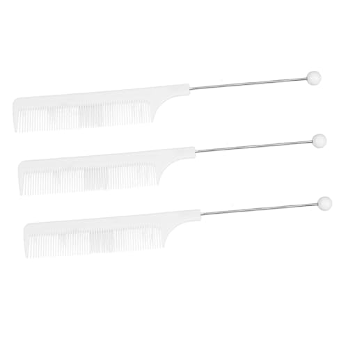 Ipetboom 3St Perlenkamm Professioneller Haarkamm Haar pflücken Haarkamm für Männer Pick-Kamm Haarstäbchen für lockiges Haar Haarpicks Haarstyling -Werkzeuge neckender Kamm Abs Weiß Ipetboom 3St Perlenkamm Professioneller Haarkamm Haar pflücken Haarkamm für Männer Pick-Kamm Haarstäbchen für lockiges Haar Haarpicks Haarstyling -Werkzeuge neckender Kamm Abs Weiß von Ipetboom