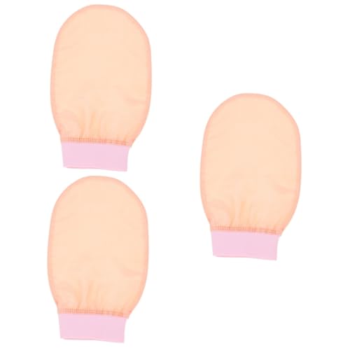 Ipetboom 3st Schlammbad Handtuch -peeling-fäustlinge -peeling- Badehandschuhe Schrubber Peeling- Für Damen Peeling-badehandschuhe Rosa Die Seide Badetuch Körper von Ipetboom