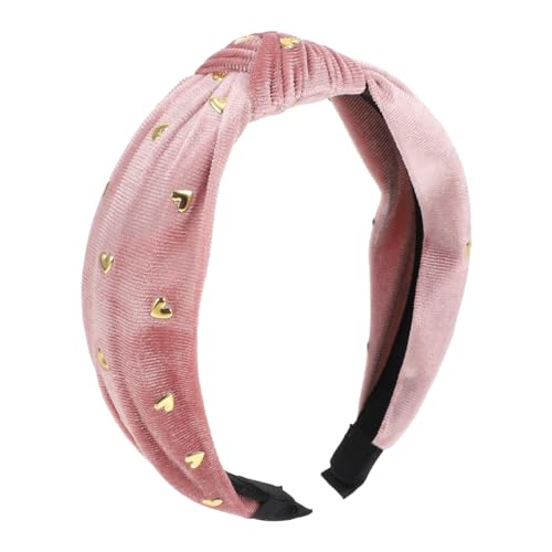 Ipetboom 3St Stirnband mit Herzknoten schwarzer Hijab für Frauen schönes Knoten-Stirnband Perücken Kopftuch Knotenhaar-Accessoire zartes Knotenstirnband heißer Bohrer Kopfbedeckung Zubehör von Ipetboom