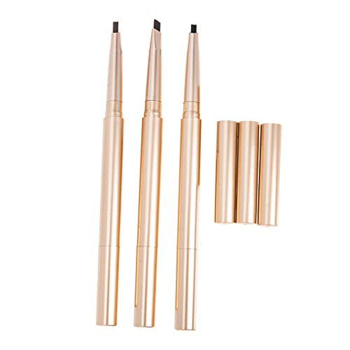 Ipetboom 3stücke Wasserdichter Augenbrauenstift Schwarz Dunkelbraun Braun Für Damen Make-up Tools Mit Strapazierfähigem Material Für Tägliche Augenbrauenpflege von Ipetboom