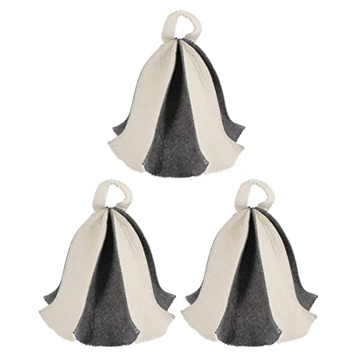 Ipetboom Verdickte Saunakappe Für Damen 3er-pack Bade- Und Dampfbadmütze Saunazubehör von Ipetboom