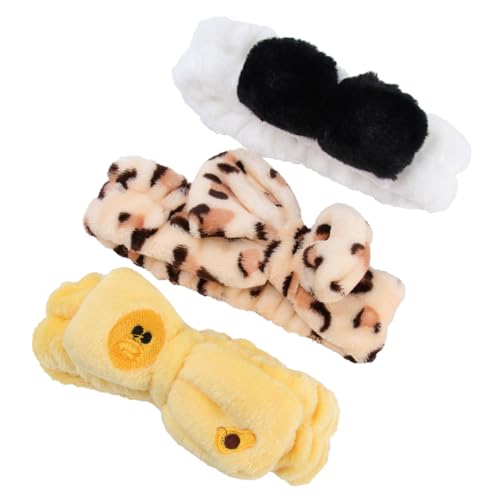 Ipetboom 3St haarband hair-band tonbandgeräte tragegurt hair band headbands leopard haarreif stirnriemen haar tapes beauty sachen stirnbänder hairband niedlich Stirnband Combo-Platte Schal von Ipetboom