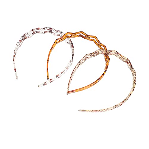 Ipetboom 3St hohles Herz Stirnband Make-up-Haar-Stirnband Stirnbänder für Mädchen Tiara Haarbänder tägliche Kopfbedeckung einfaches Stirnband Mode Haarschmuck Werkzeug schmücken Stk von Ipetboom