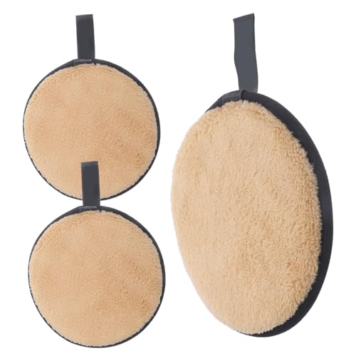 Ipetboom 3St Reinigungspads Nippelaufkleber für Frauen Make-up-Sachen Abschminkpads schwämme Gesichtsreinigungspad Make-up-Puderquaste doppelseitig Make-up-Entferner-Pad Gesichtswäsche von Ipetboom