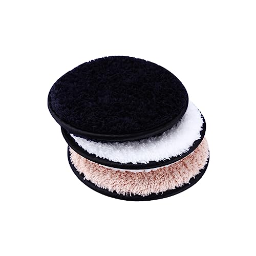 Ipetboom Make-up-Puff 3st Entferner-puff Schwamm Aus Mikrofaser Kosmetische Puderquaste Runde Schwämme Für Make-up Reinigungsschwamm Weiche Mikrofaserrunden Gesicht Reinigungswatte von Ipetboom