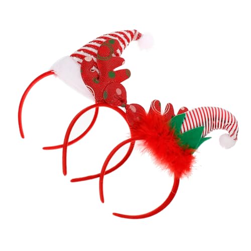 Ipetboom Haarschmuck 3St Mädchen Hut Outfit für Mädchen weihnachtsdeko weihnachts kopfschmuck Tiara Haarband Kopfschmuck für Mädchen Krawatte Kopfbedeckung Leistungsrequisiten Kind von Ipetboom