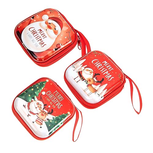 Ipetboom 3Stücke Weihnachtsmini Geldbörse Praktische Münzaufbewahrung Für Süßigkeiten Bargeld Kleine Gegenstände Für Familie Freunde Zu Weihnachten von Ipetboom