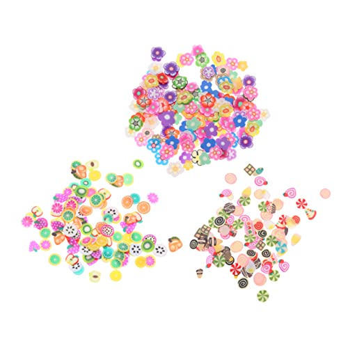Ipetboom 3packungen Maniküre Zubehör Zufällige Designs Für Nagelkunst Und Dekoration Weicher Kunststoffelemente Früchte Blumen Kuchen Für Kreative Und Mädchen von Ipetboom