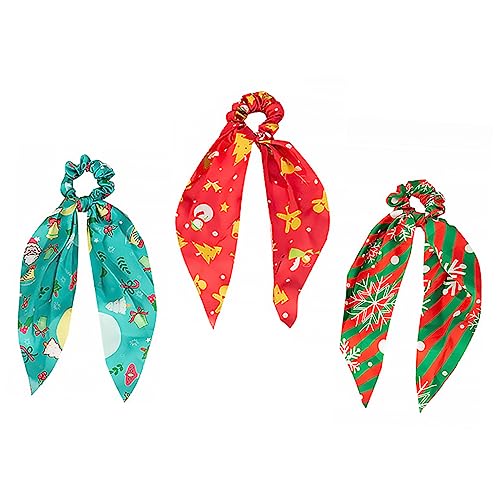 Ipetboom 3stücke Weihnachts-haarreifen Mit Schneeflocken-design Elastische Haargummis Für Damen Festliche Haaraccessoires Für Mädchen von Ipetboom