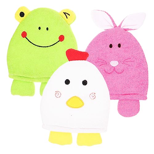 Ipetboom 3sets Polyester Feine Handtuch Tuch Dusche Mitt Körper Peeling Handschuh Set 3 Stücke * 3 von Ipetboom