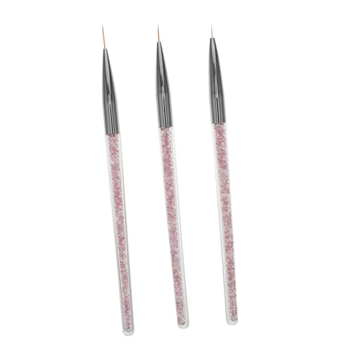 Ipetboom 3St Eyeliner-Nagelpinsel Nagelwerkzeuge Maniküre-Stifte Gel-Nagellack Eyeliner-Stift Nagelkunststifte Nagelkunstwerkzeuge Acryl einstellen Suite Zeichenstift Bürste Nylonwolle von Ipetboom