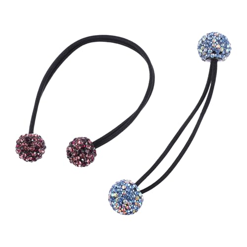 Ipetboom 3stücke Glänzende Strass Haarband Seil Mode Kopfschmuck Haargummi Pferdeschwanzhalter Krawatte Ring Für Damen Und Mädchen von Ipetboom