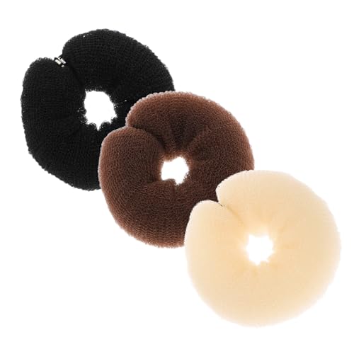 Ipetboom 3st Haartrockner Donut-ringmacher Haarnadel-donut-brötchen Haarspangen Für Damen Knoten Haarstyling-accessoires Haarvolumen Haarring Brötchen Nylonseide Modellieren Mädchen Krone von Ipetboom