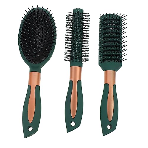 Ipetboom 3st Kamm-set Paddel Haarbürste Lockenkämme Männer Haarkamm Bürste Für Lockiges Haar Herrenanzüge Haarbürste Für Herren Haarstyling-gerät Entwirrbürste Abs Mann Luftkissen von Ipetboom