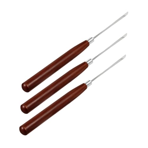 Ipetboom 3st Nagelkunst-klebestift Schleifpapierbohrer Hämmernde Stöcke Sich Verjüngende Sicherung Rattensicherung Bekleidungsstangenanschluss Trapezbohrer Brown Plastik Wiederverwendbar von Ipetboom