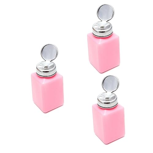 Ipetboom Nailart-Zubehör 3st Leere Flasche Herunterdrücken Leere Pumpflasche Make-up-entferner-flasche Make-up-entferner-spender Flasche Mit Nagelpumpe Pumpspenderflasche Push-typ Zubehör von Ipetboom