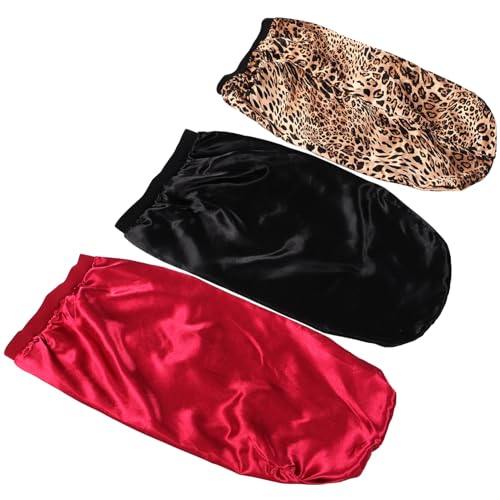 Ipetboom 3stücke Elastische Schlafhaube Für Damen Hochwertige Satin Schlafmützen Langanhaltender Haarschutz Für Lange Haare Für Nachtgebrauch Und Pflege Der Frisur Ipetboom 3stücke Elastische Schlafhaube Für Damen Hochwertige Satin Schlafmützen Langanhaltender Haarschutz Für Lange Haare Für Nachtgebrauch Und Pflege Der Frisur von Ipetboom