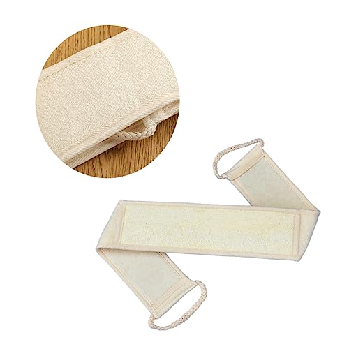 Ipetboom 3stücke Luffa-badetuch Rückenschrubber Peeling-strips Natürlicher Körperbürste Schaumbildung Für Dusche Hautpflege-tool Dehnbar Und Praktisch Beige von Ipetboom