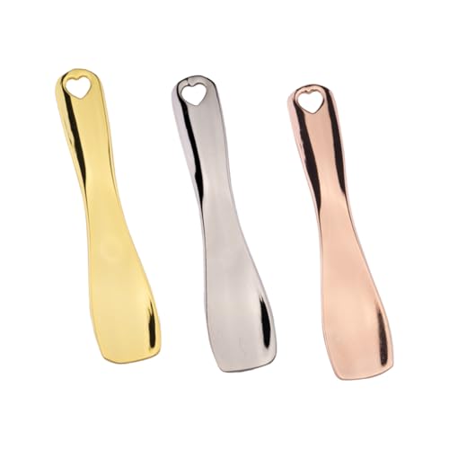Ipetboom 3stücke Metall Make-up-spatel Make-up-löffel Gesichtscreme-löffel Gesichtscreme-schaufel Praktisch Für Kosmetik Kompakt Und Tragbar von Ipetboom