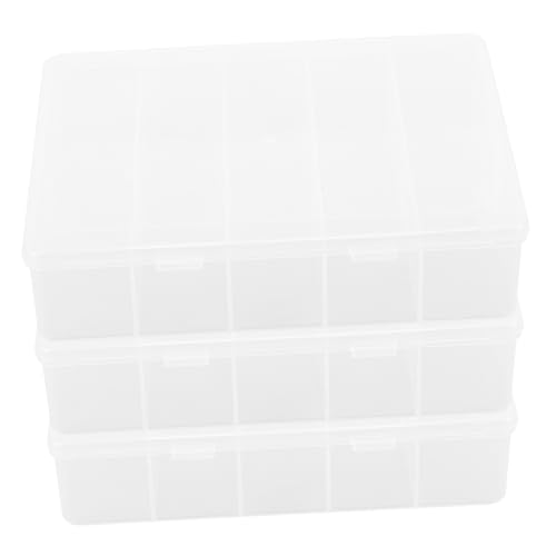 Ipetboom 3stücke Nagel-display-box Für Nägel Aufbewahren Transparenter Organizer-halter Material Stapelbar Für Nailart-tools Und Kleine Gegenstände von Ipetboom