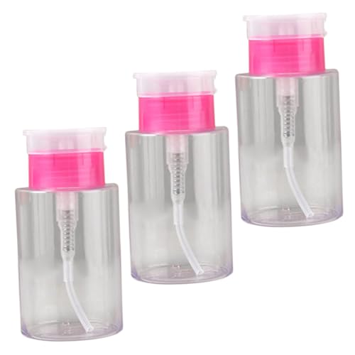 Ipetboom 3stücke Pumpspenderflasche Leere Reiseflasche Mit Druck Flüssigkeitsbehälter Für Nagellackentferner Und Make-up-entferner Nachfüllbar Wiederverwendbar Robuste Flaschen Zum von Ipetboom