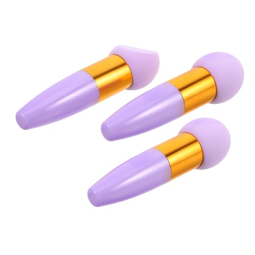 Ipetboom 3stücke Teilige Make-up-schwämme Mit Griff Abgewinkelte Schwammquasten Für Foundation Puder Und Verblenden Zur Haut Wiederverwendbar Und Tragbar von Ipetboom