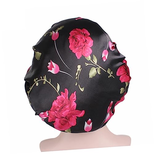 Ipetboom 3stücke Teiliges Damen Schlafmütze Aus Satin Breiter Rand Chemotherapie-haube Für Haarausfall Für Einsatz Zu Hause von Ipetboom