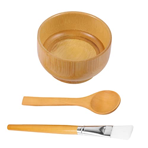 Ipetboom 3stücke Teiliges Gesichtsmaske Diy-tool Mit Rührschüssel Löffel Und Pinsel Masken-schönheitswerkzeug von Ipetboom