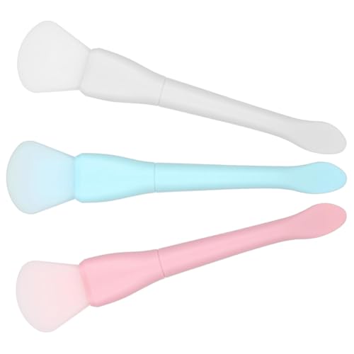 Ipetboom 3stücke Teiliges Silikon Gesichtsmaske Pinsel Mit Doppelkopf Und Löffel Anwendungstool Für Gesichtsmaske Make-up Entferner Und Hautpflege Für -behandlungen von Ipetboom