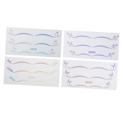 Ipetboom 4 Blatt doppelte Augenlidaufkleber Auge schwarze Aufkleber Augen-Tätowierung Augen-Make-up-Aufkleber Halloween-Augen-Make-up Gesichtssteine kleben PVC Silver Ipetboom 4 Blatt doppelte Augenlidaufkleber Auge schwarze Aufkleber Augen-Tätowierung Augen-Make-up-Aufkleber Halloween-Augen-Make-up Gesichtssteine kleben PVC Silver von Ipetboom